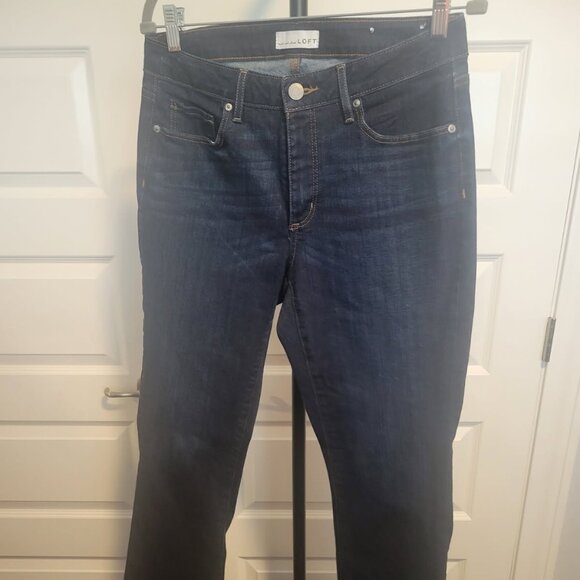 Loft Curvy Boot Cut Size 8 Blue Jean - Picture 2 of 5